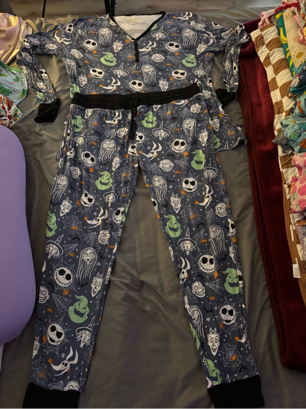 Little Sleepies Navy Blue Halloween Character Pajama Set